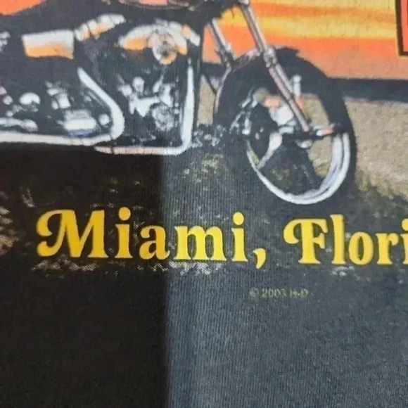 HARLEY Davidson Miami Florida tee. Size 2xl - Picture 5 of 6